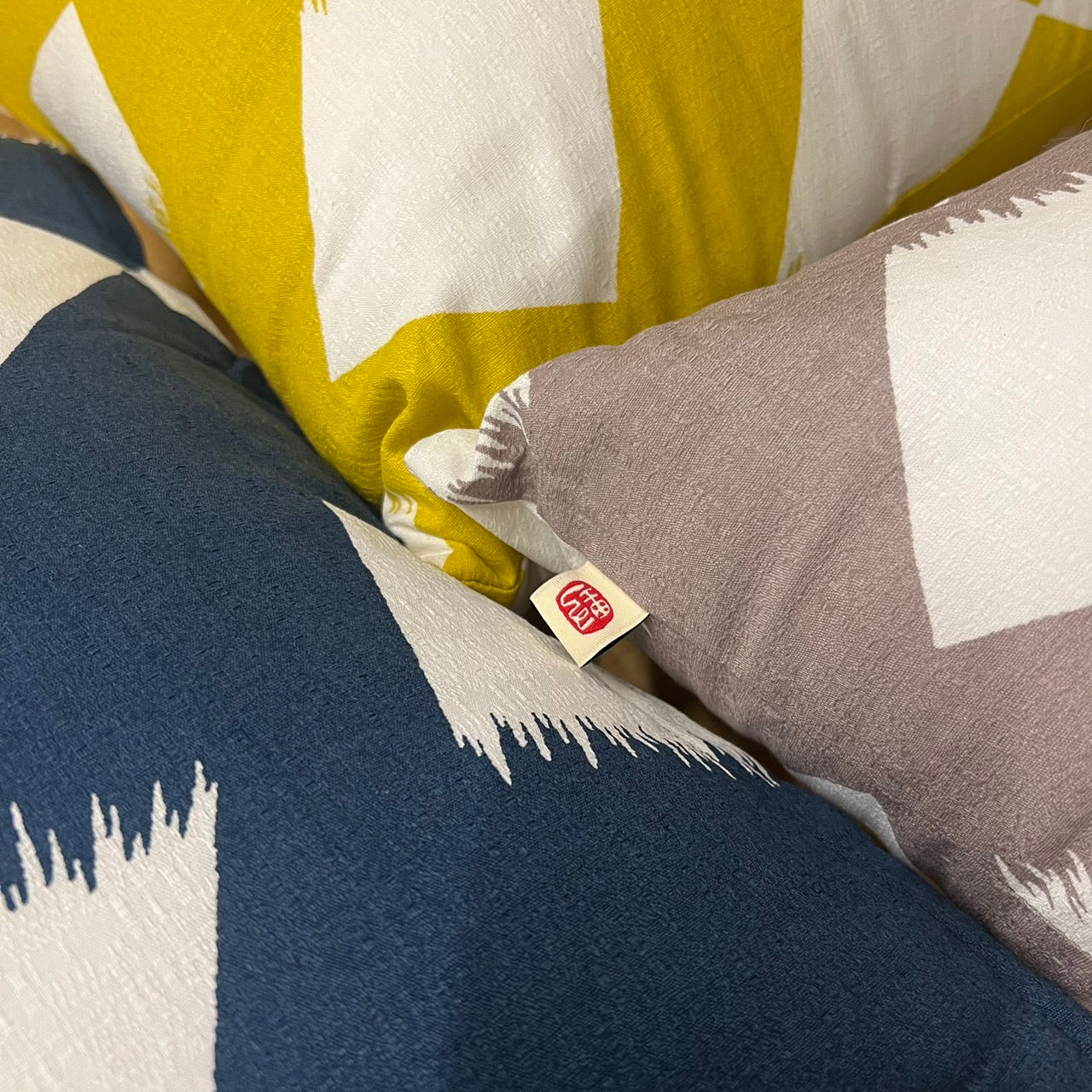 Nonosute Cotton Cushion Cover | Westy simplynative japan cushion pillow cotton red navy yellow grey bue