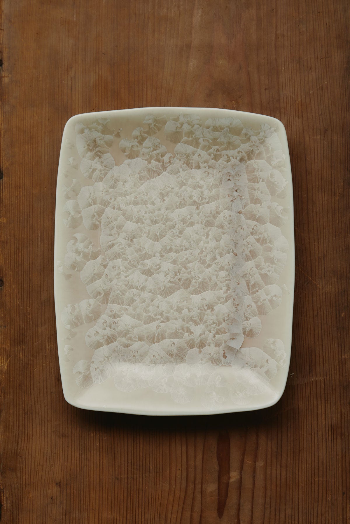 Hana-kessho Rectangular-Shaped Dish