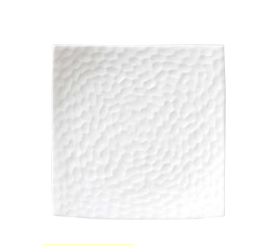 White Textured Square Plate