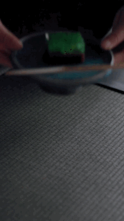 Blue Ceramic Footed Plate