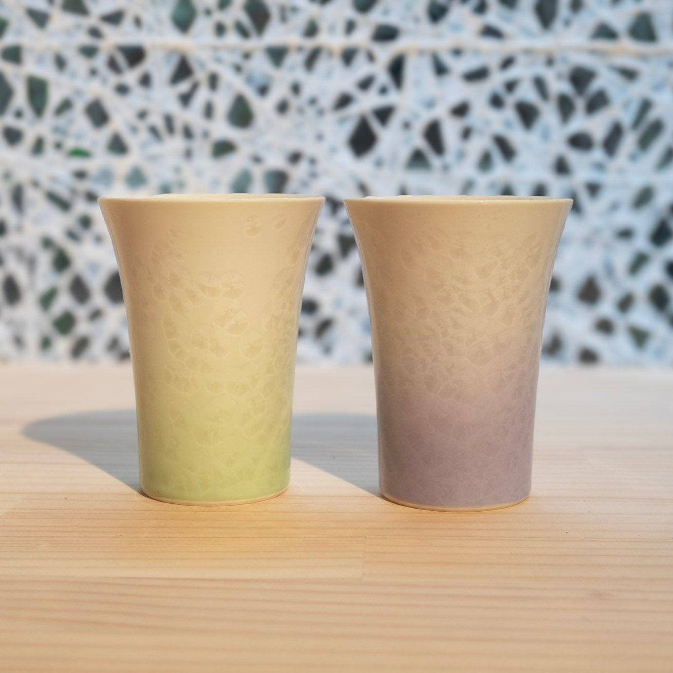 Hana-kessho pair cup set | KUMAGAI