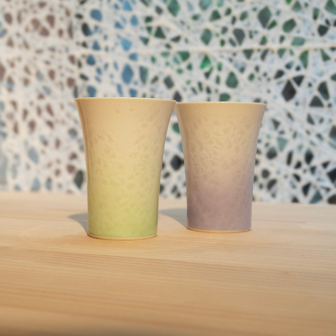 Hana-kessho pair cup set | KUMAGAI