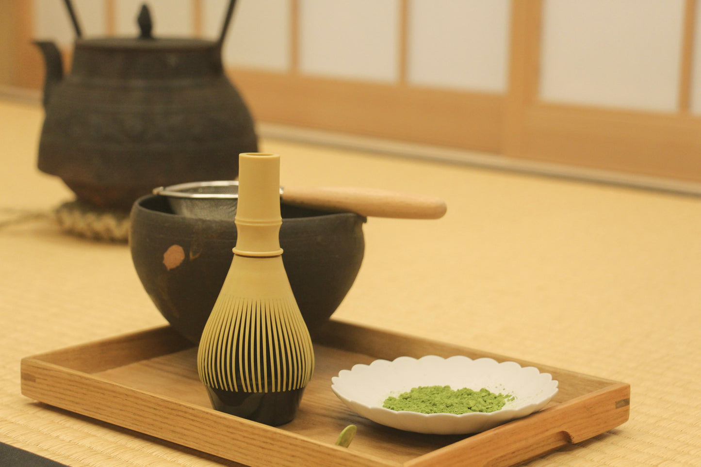 Resin Tea Whisk with Stand | 茶筅 Chasen