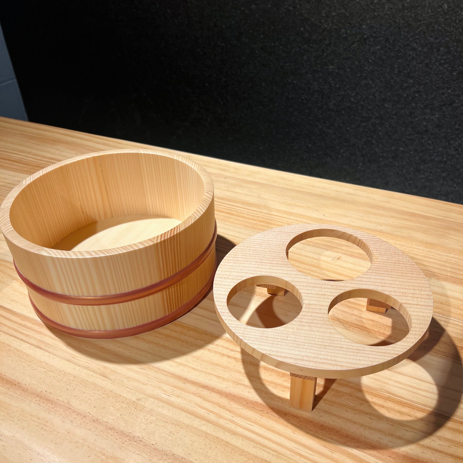 Hinoki Beer Washbowl Set | Hoshino Kogyo wood japan native simplynative 