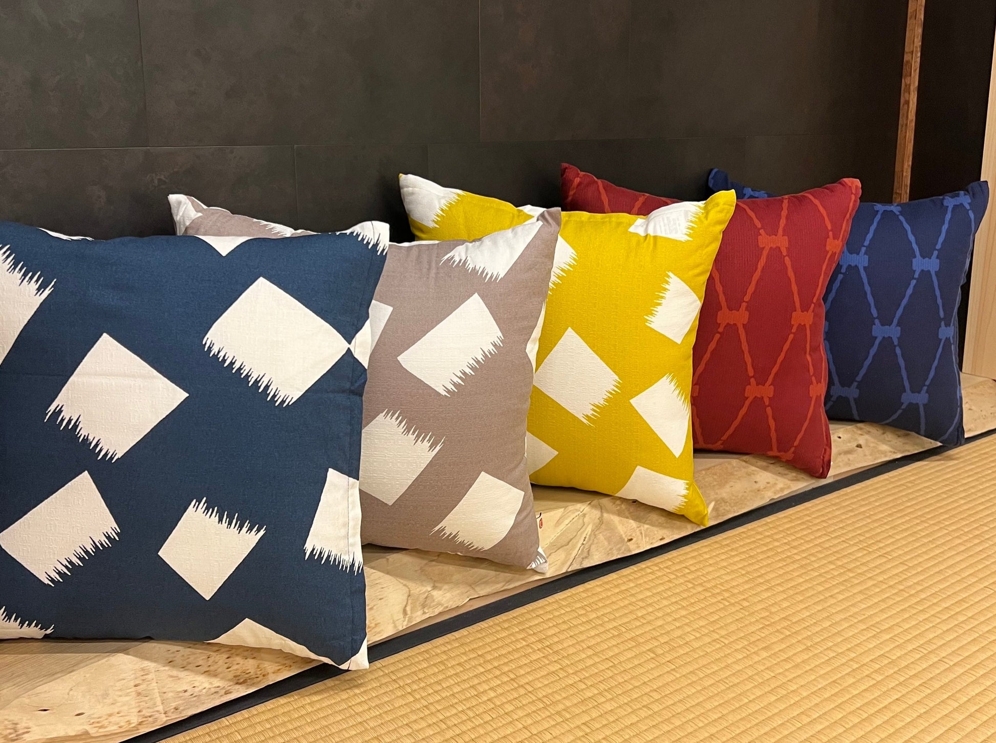 Nonosute Cotton Cushion Cover | Westy simplynative japan cushion pillow  cotton red navy yellow grey blue 