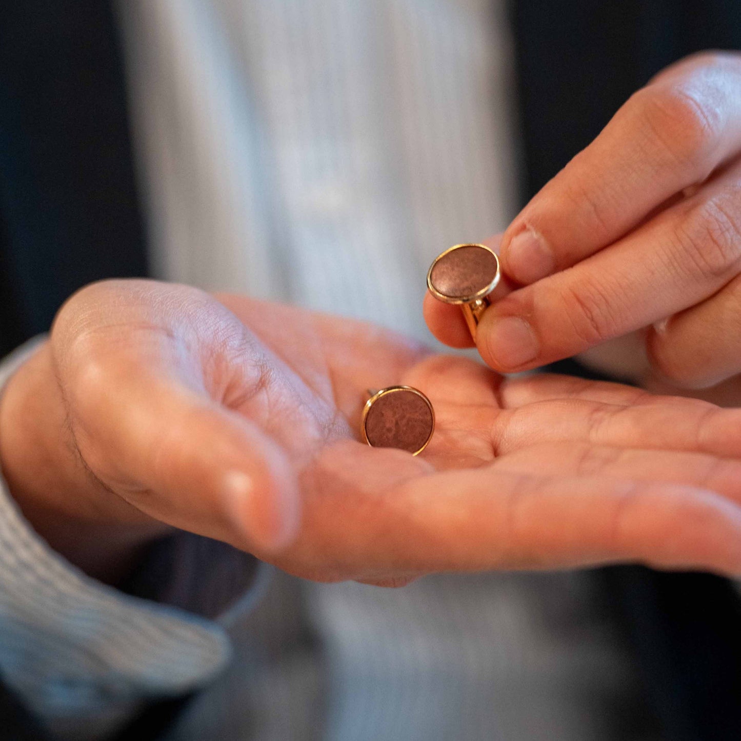 Cufflinks | Momentum Factory Orii blue silver peacock copper black gold japan native simplynative