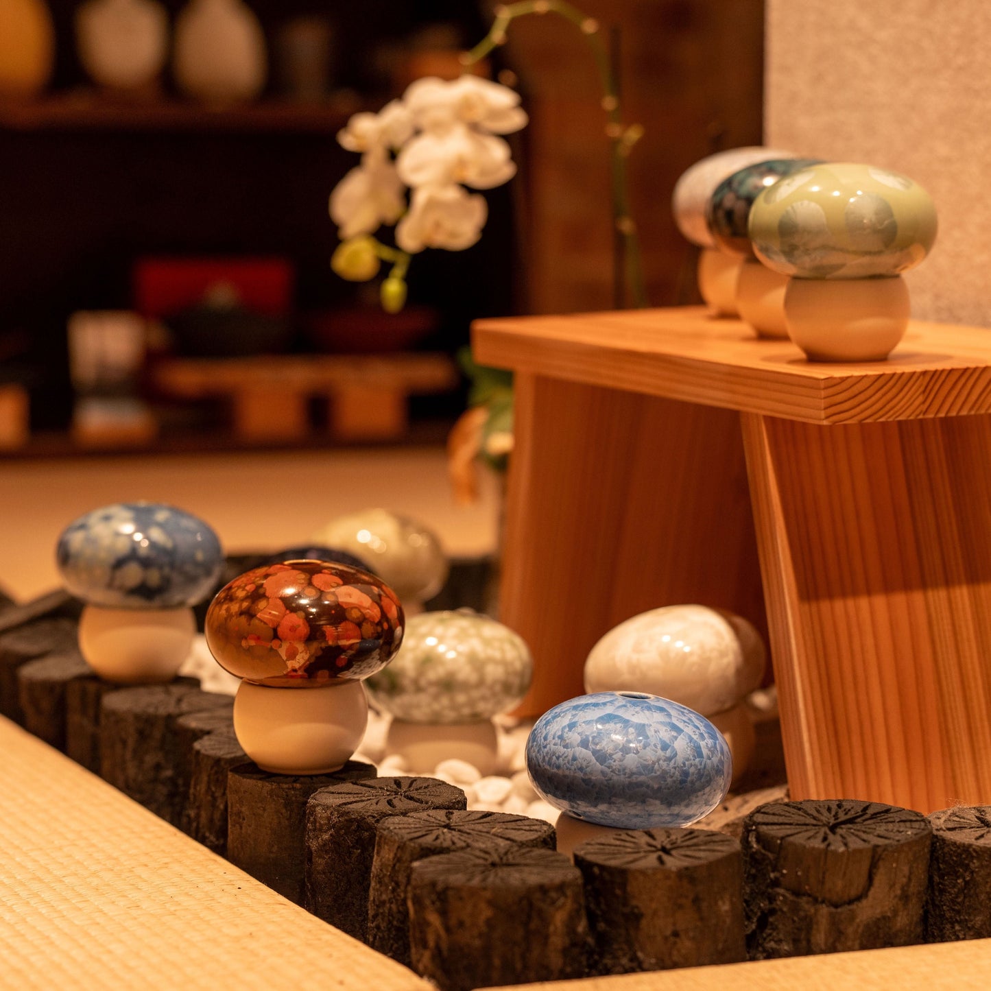 Hana-kessho Kinokō Mushroom Incense Holder | KUMAGAI