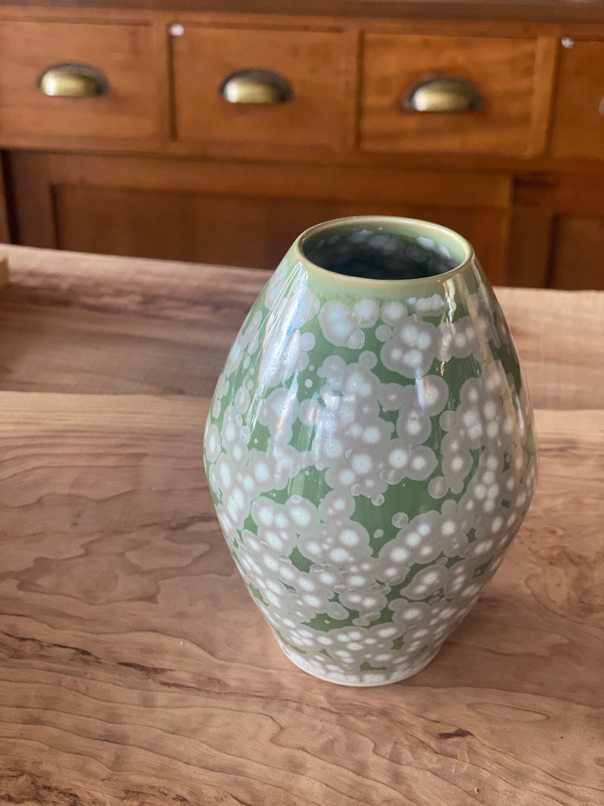 Flower Vase (Diamond shape) | Kumagai '熊谷聡商店' deep green brown japan native simplynative