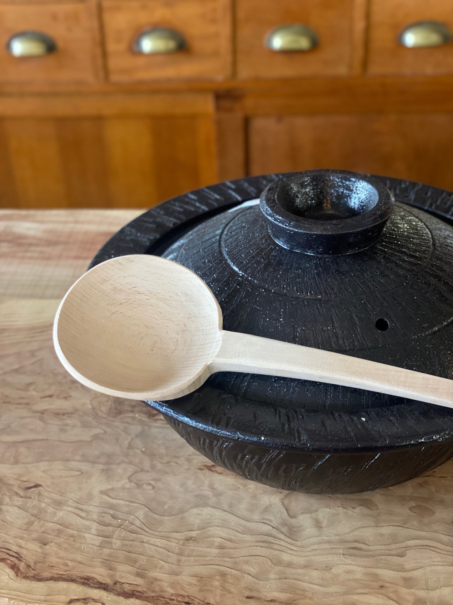 Hinoki Japanese Wooden Ladle