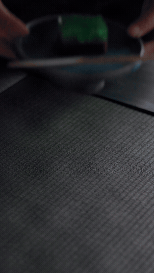 Blue Ceramic Footed Plate