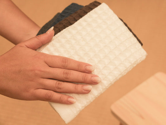 Washi Matou – Waffle Face Towel | Fukuroya