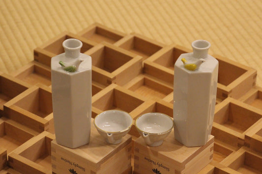 Whistling Uguisu Sake Container Set | Simply Native Original