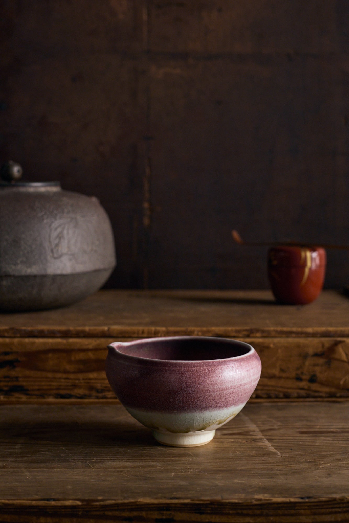 Seasonal Matcha Bowl with Pouring Spout