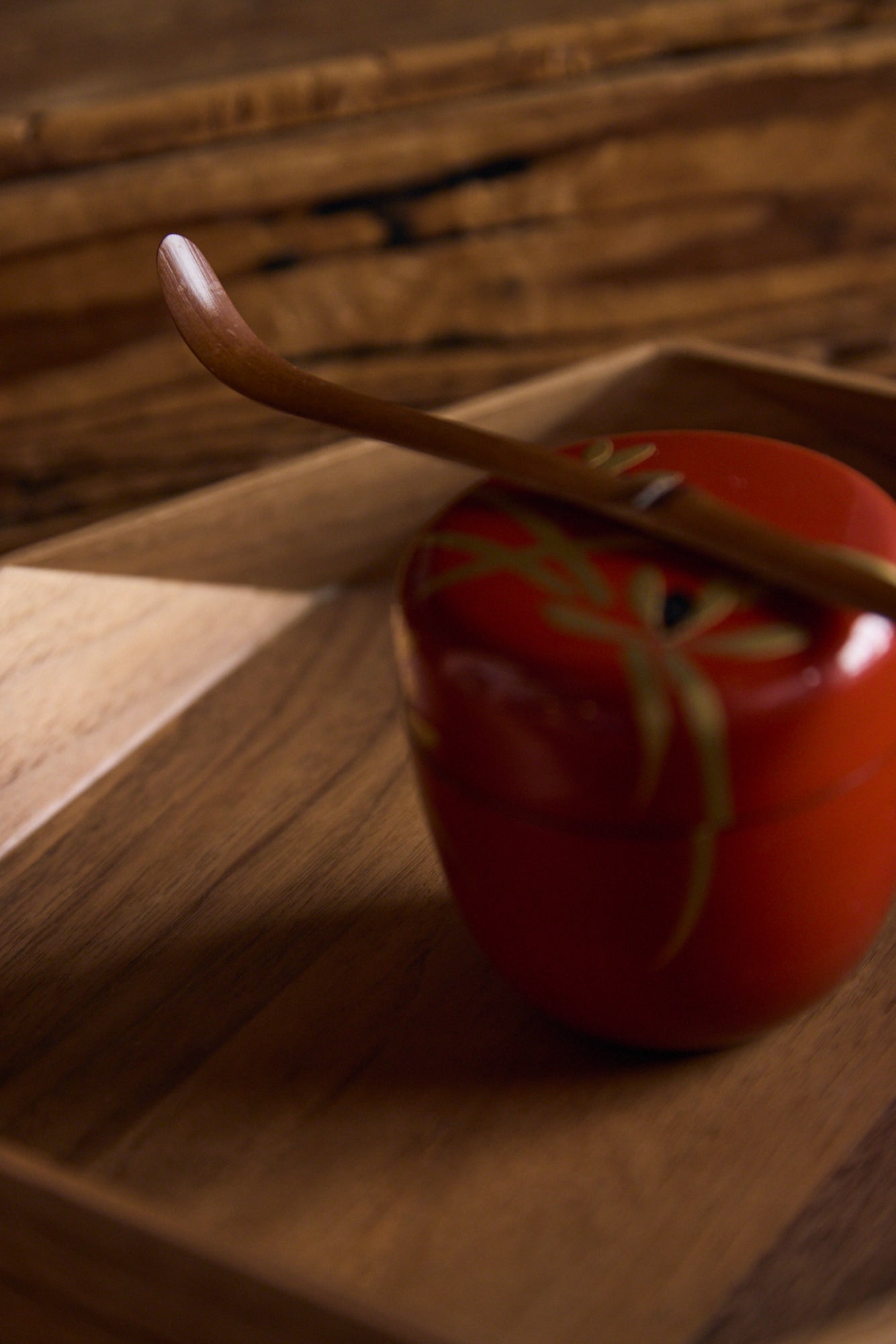 Premium Smoked Bamboo Matcha Chashaku Spoon/Scoop