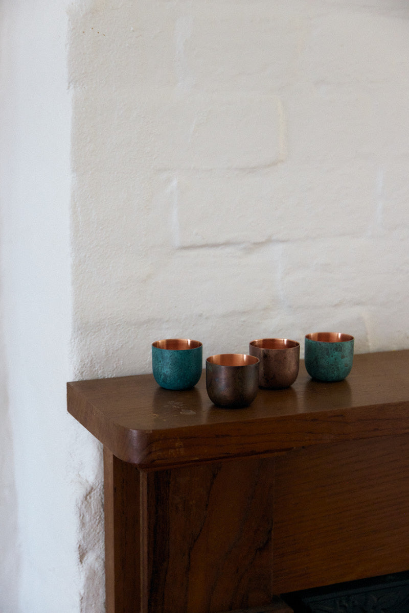 Copper Sake Cup by Momentum Factory Orii