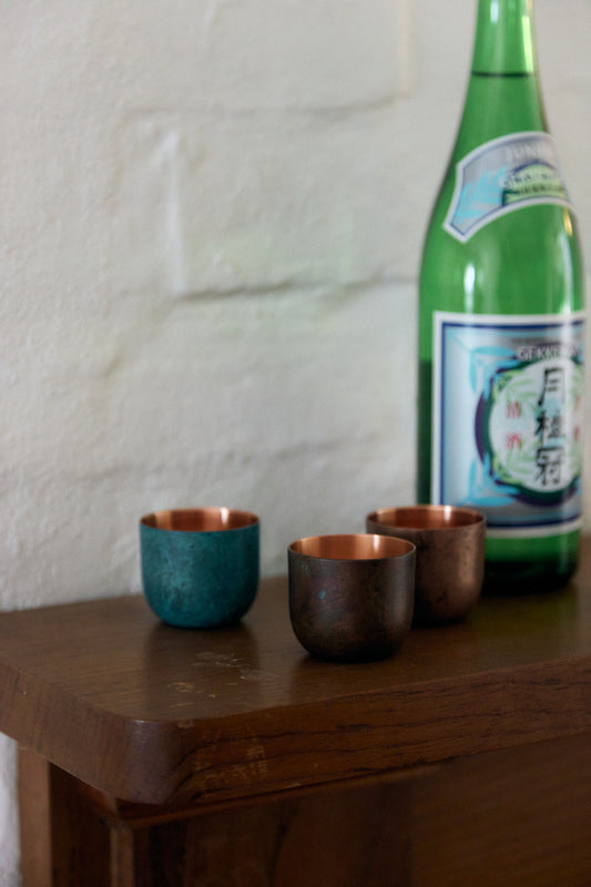 Copper Sake Cup by Momentum Factory Orii