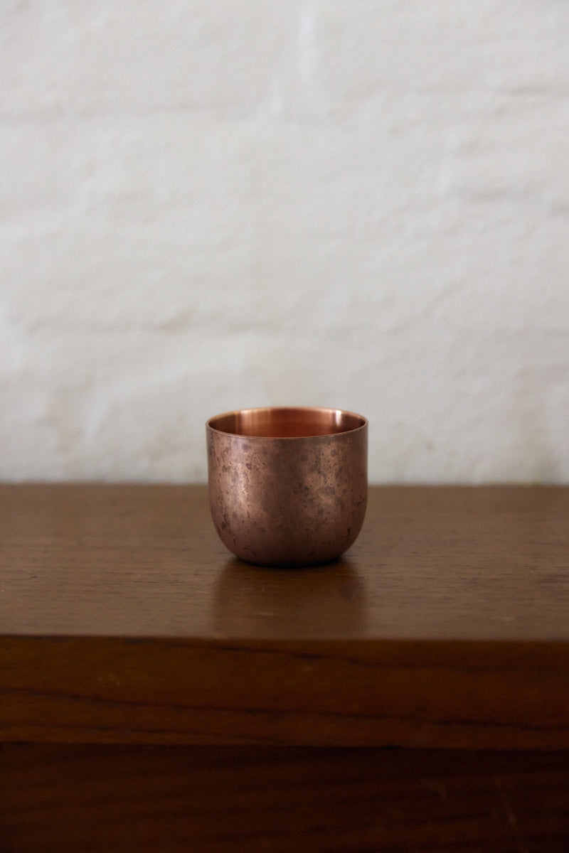 Copper Sake Cup by Momentum Factory Orii