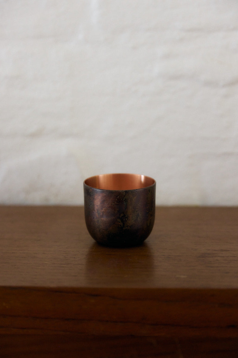 Copper Sake Cup by Momentum Factory Orii
