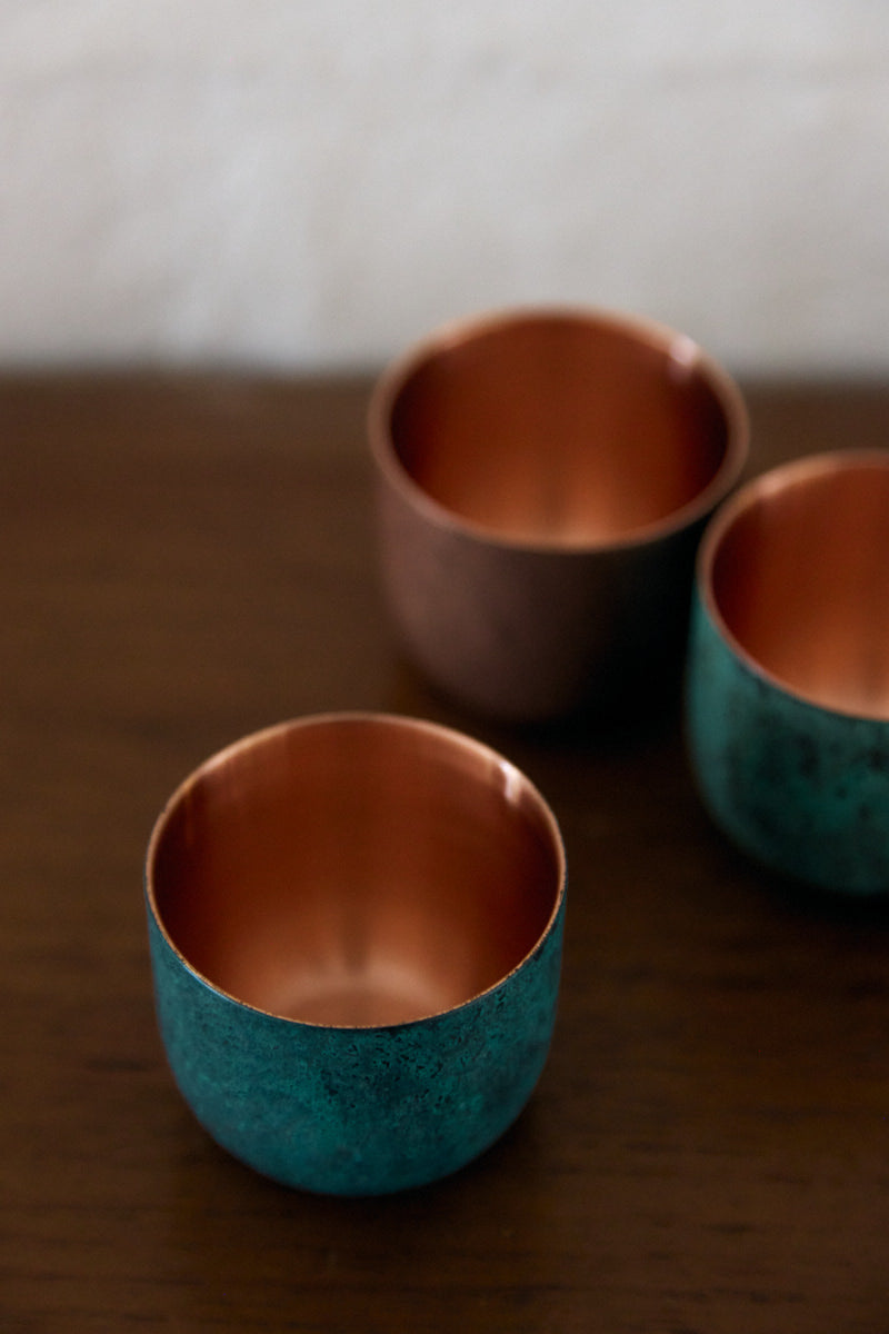 Copper Sake Cup by Momentum Factory Orii