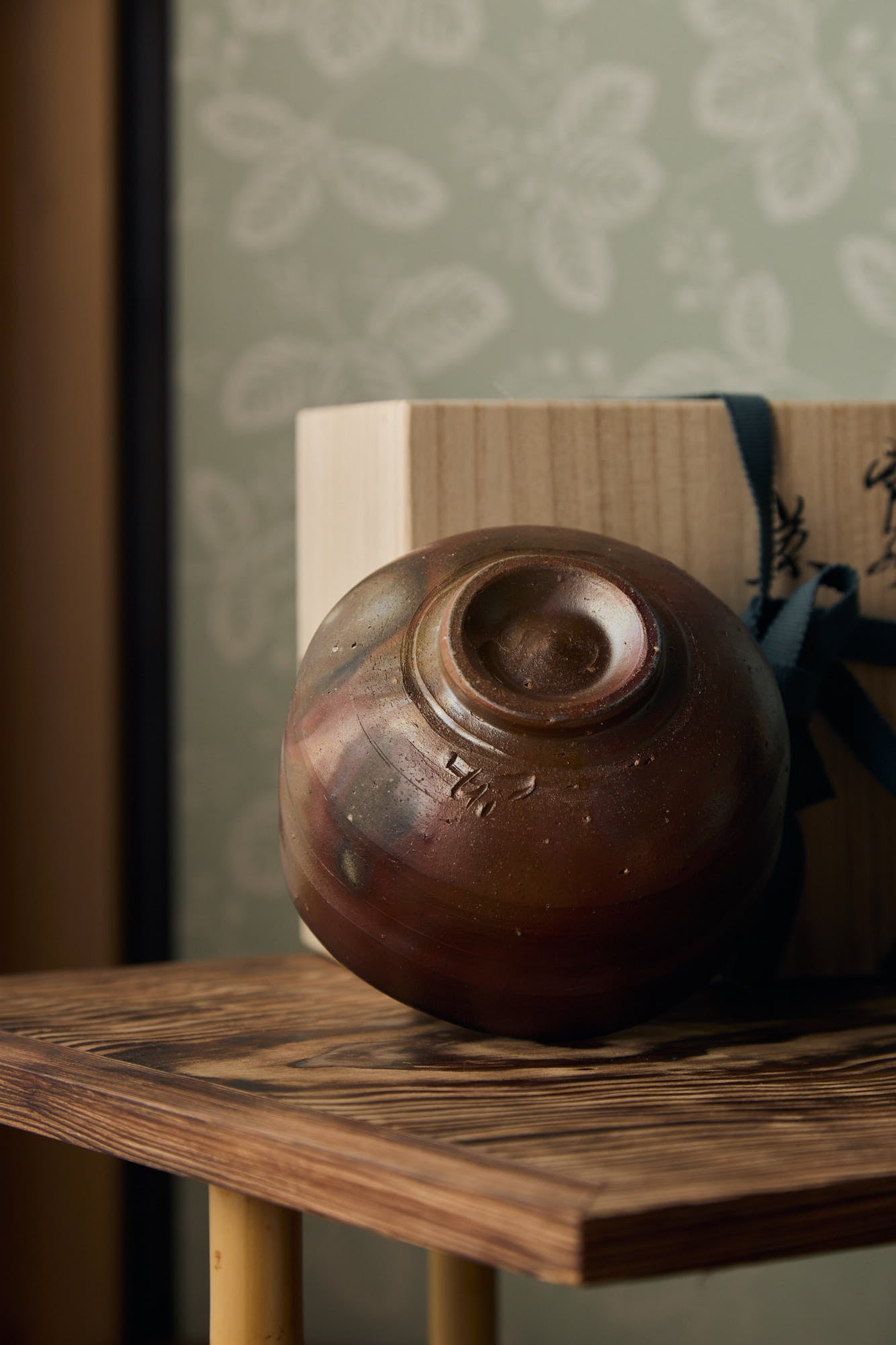 【備前焼 抹茶茶碗④】Bizen ware Matcha tea bowl 93422GM-Bizen-Matcha-Bowl-Set-