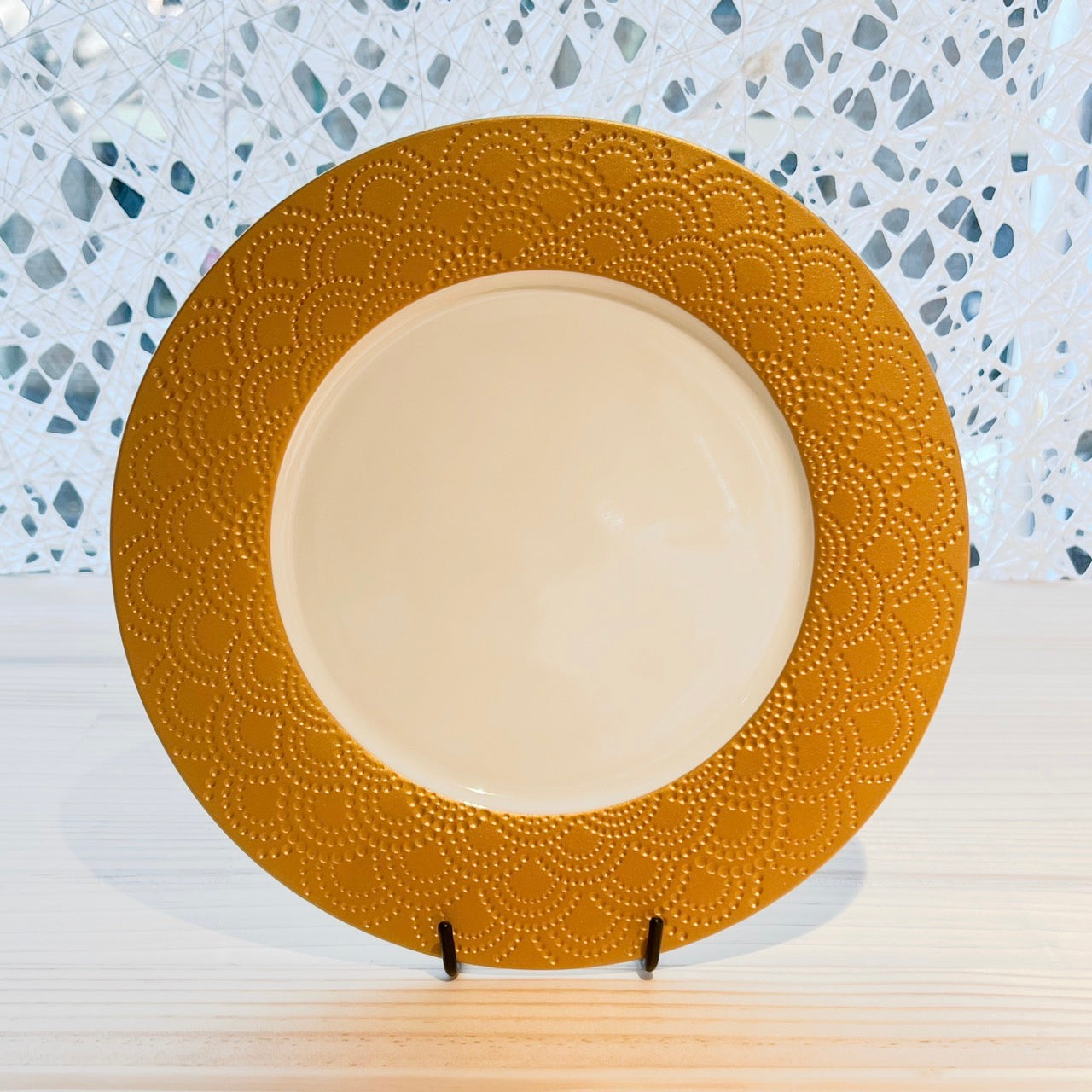 Plate with Gold Rim