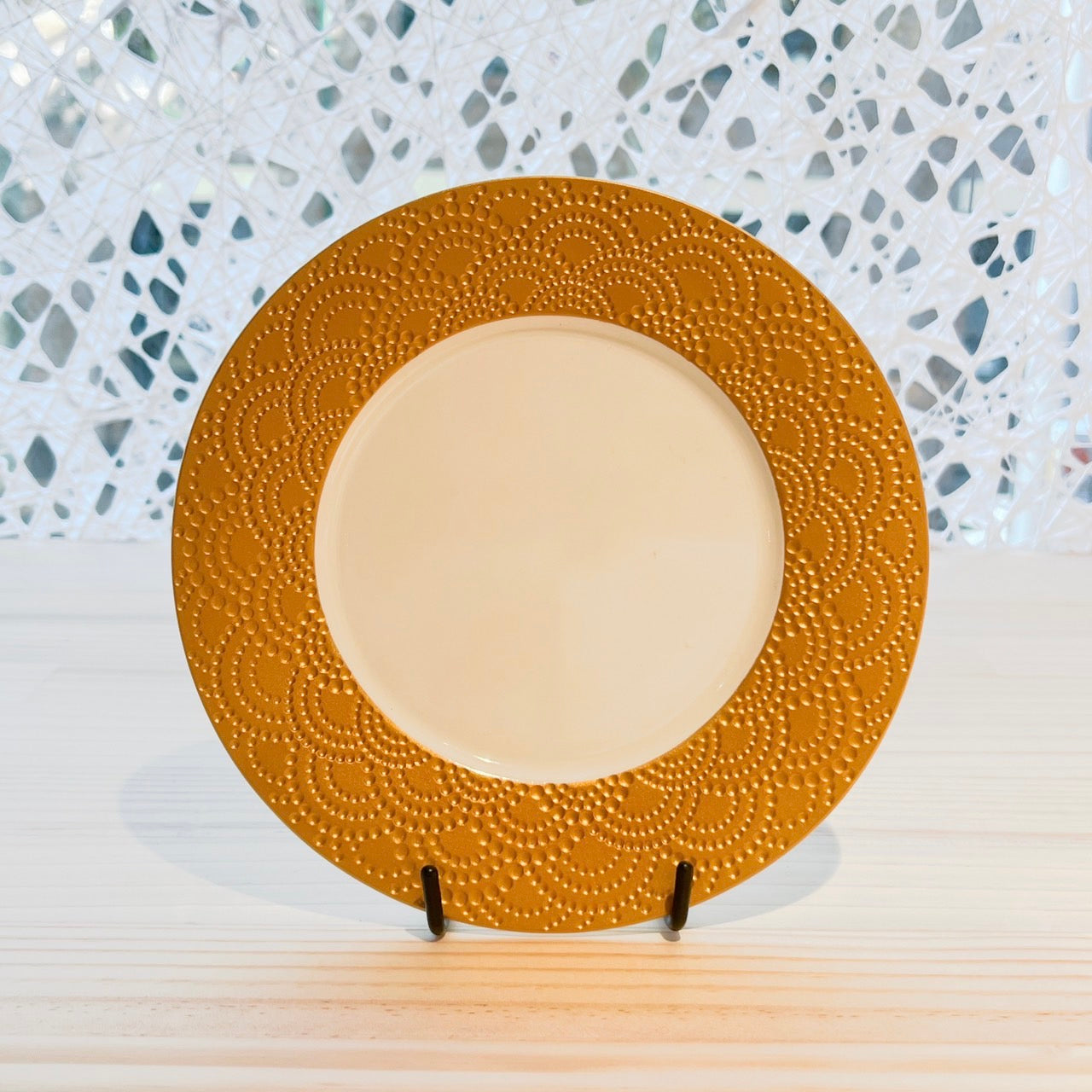 Plate with Gold Rim