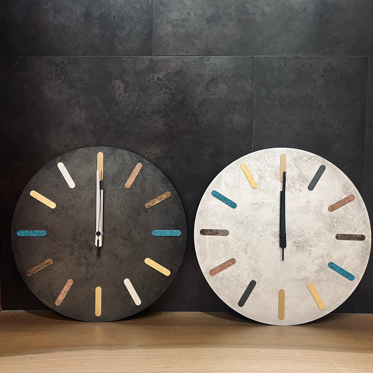 Colourful Times Clock | Momentum Factory Orii brass silver native simplynative  japan 