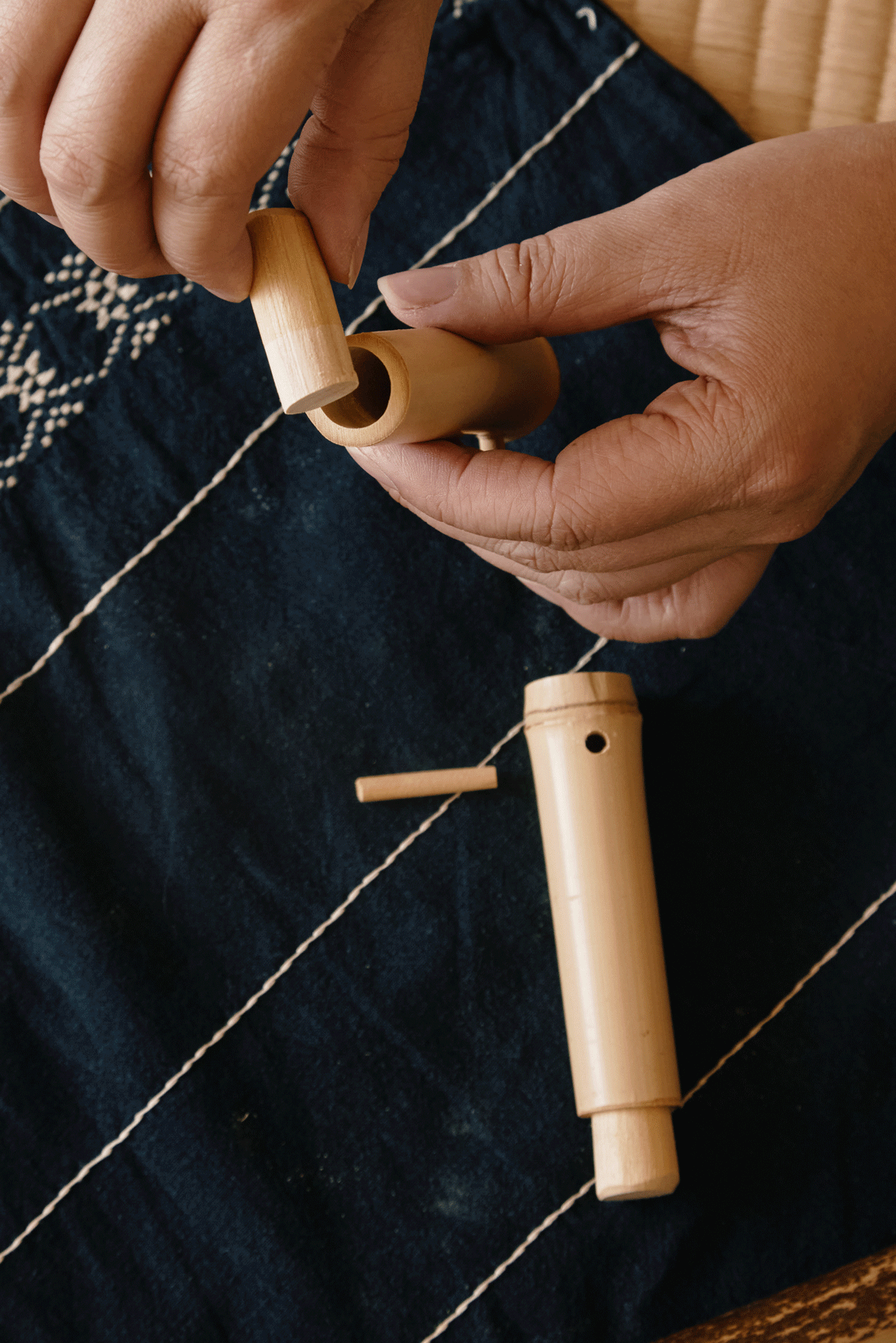 Bamboo Condiment Container 竹薬味入れ