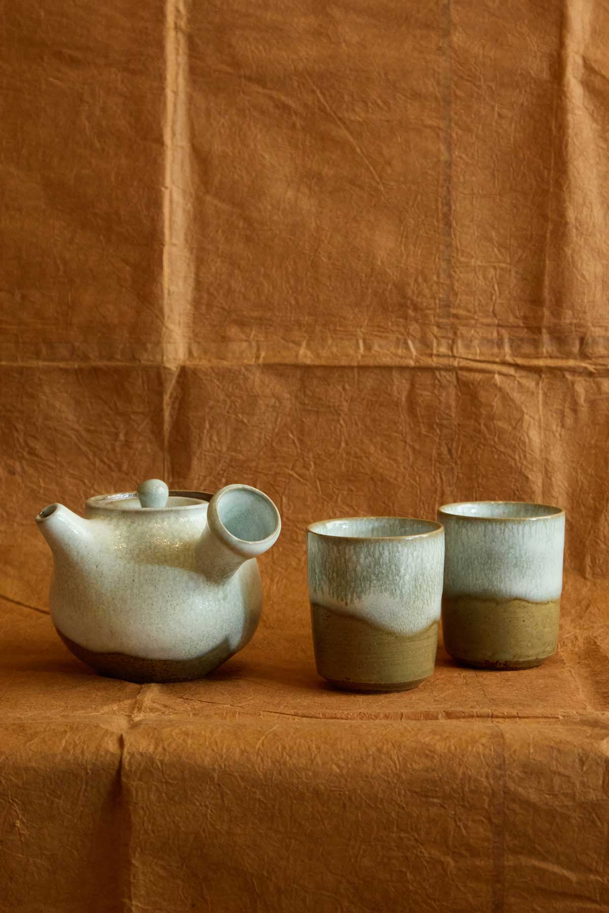 Green Gradient Teapot & Teacup | Dainichigama 大日窯 japan native ...