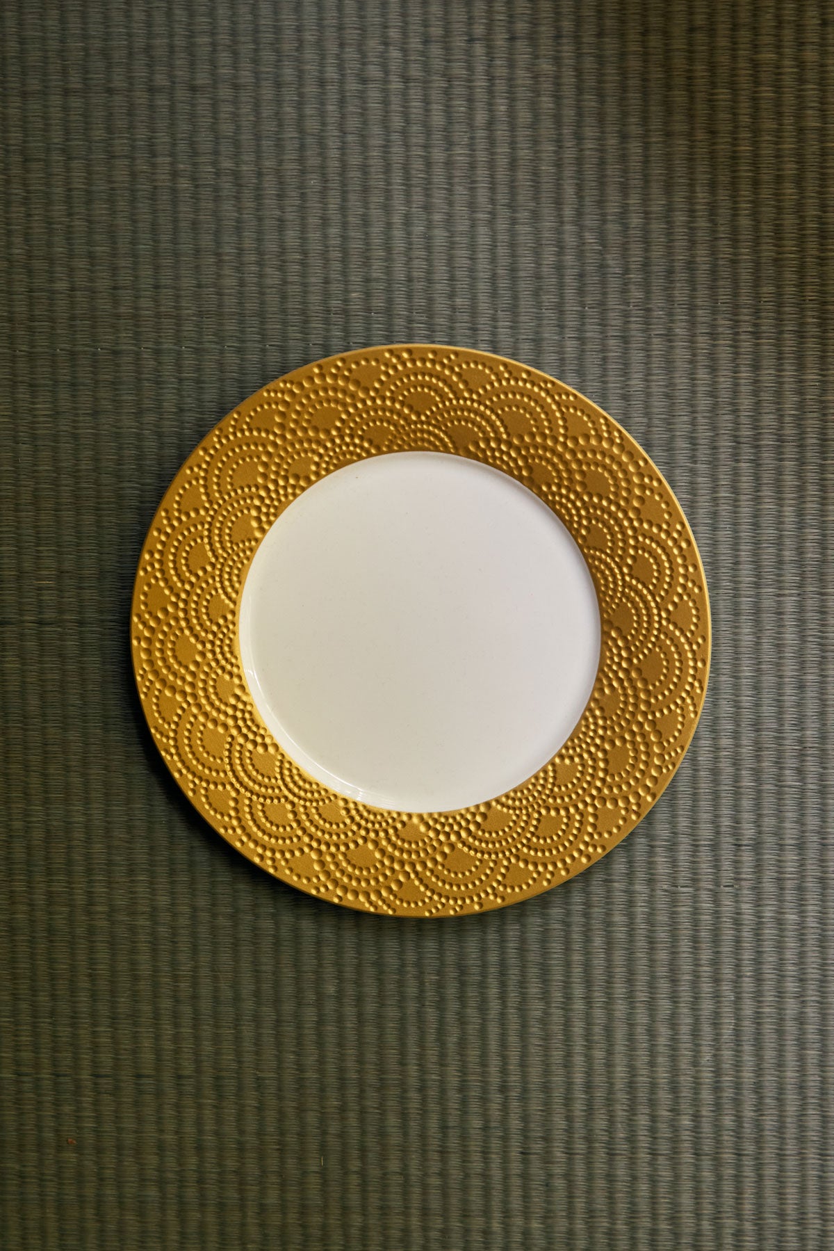 Plate with Gold Rim