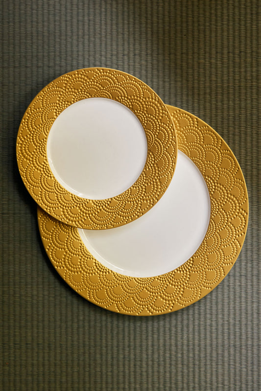 Plate with Gold Rim