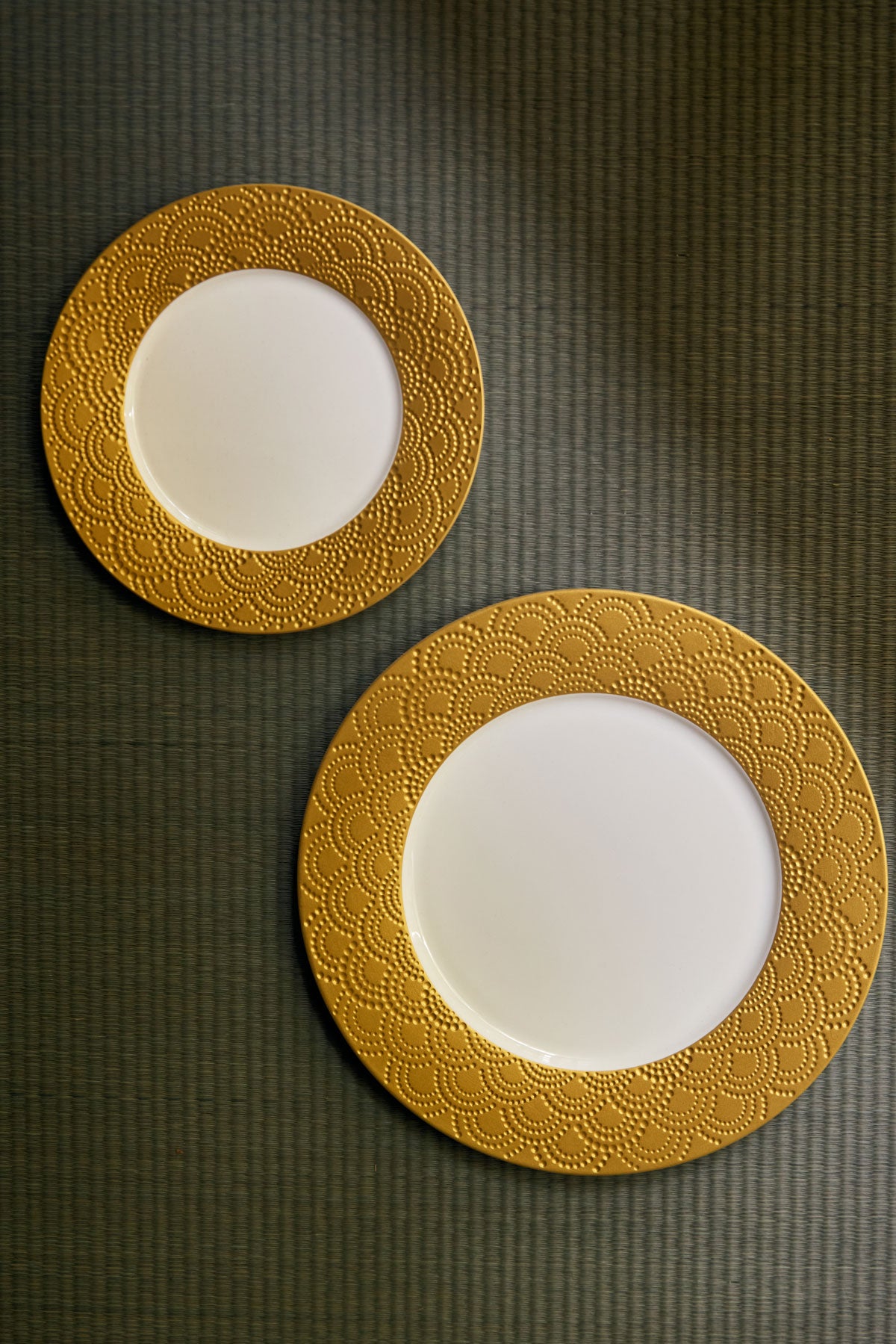 Plate with Gold Rim
