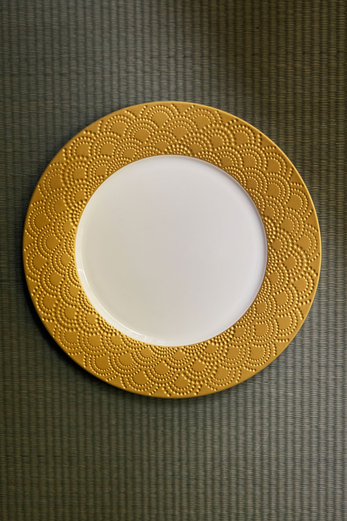 Plate with Gold Rim