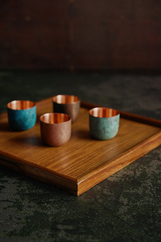 Copper Sake Cup by Momentum Factory Orii