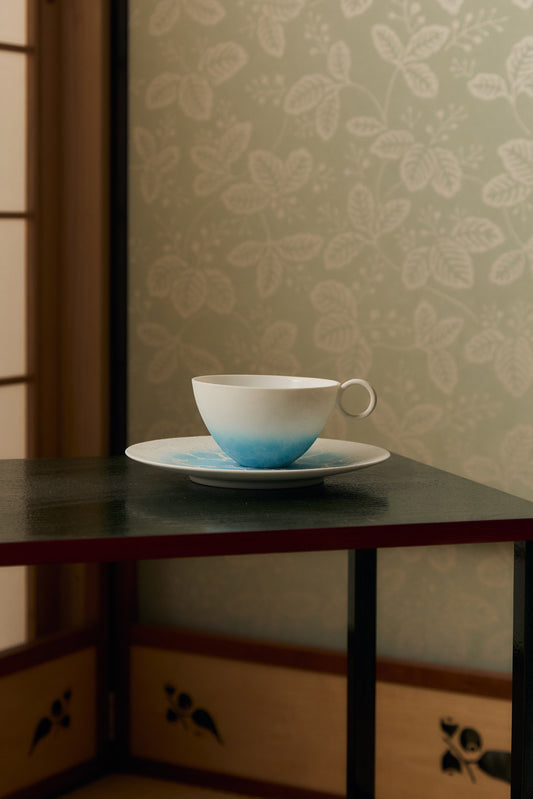 Awa Egg Shell Coffee Cup & Saucer