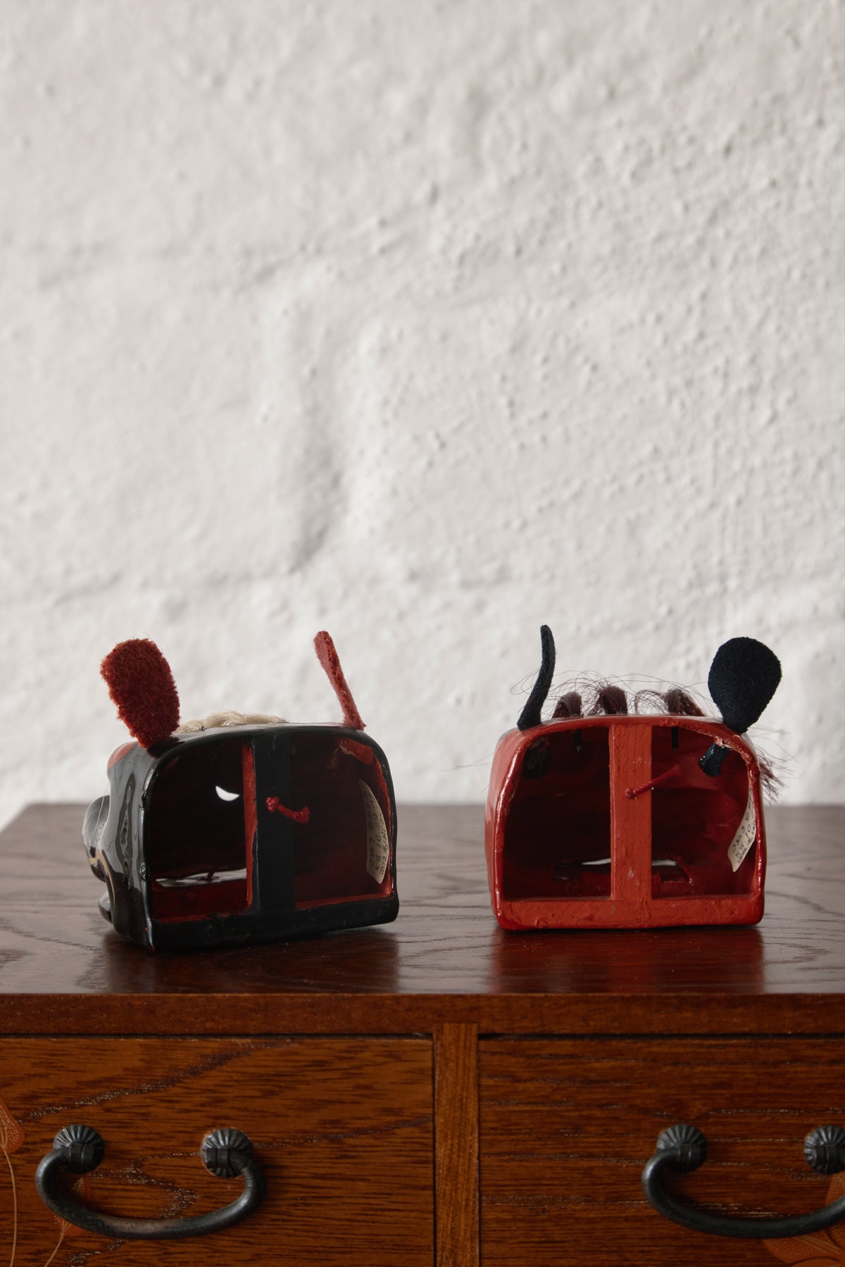 Pair of Mamejishi 豆獅子２体セット