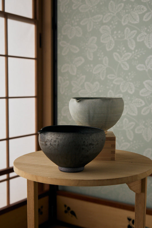 Matcha Bowl with Pouring Spout