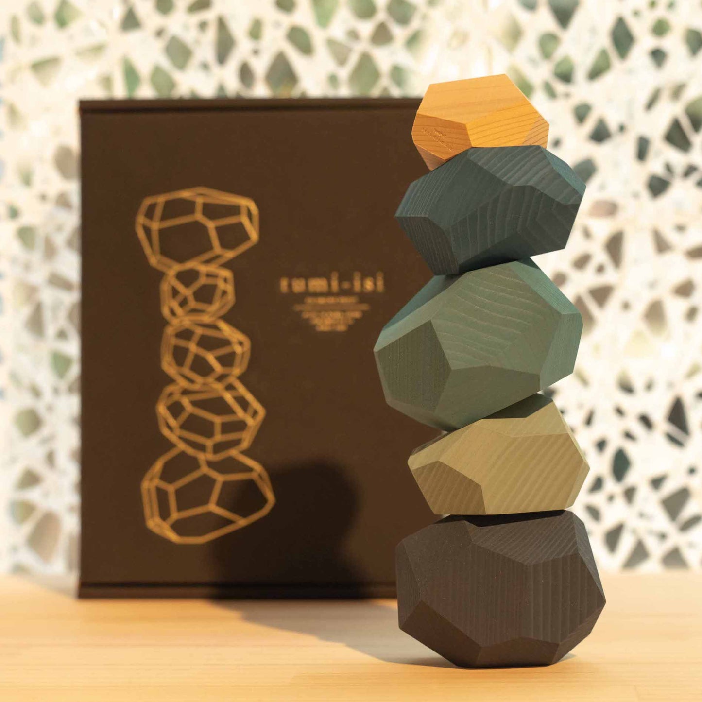 Tumi-isi balancing wooden blocks | BY: Daimon Kanno 【Online Only!】