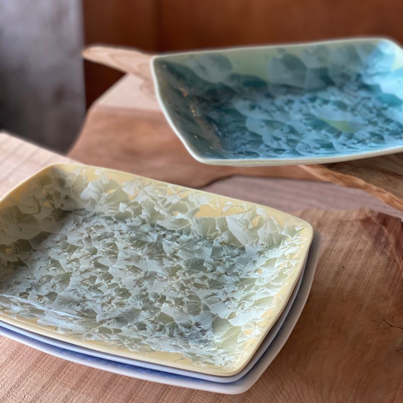 Hana-kessho Rectangular-shaped Dish japan native simplynative