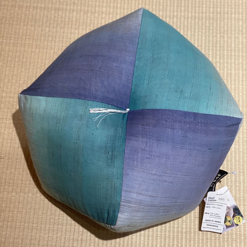 　Ojami Cushion | Takaokaya　simplynative japan cushion green purple blue bamboogreen 