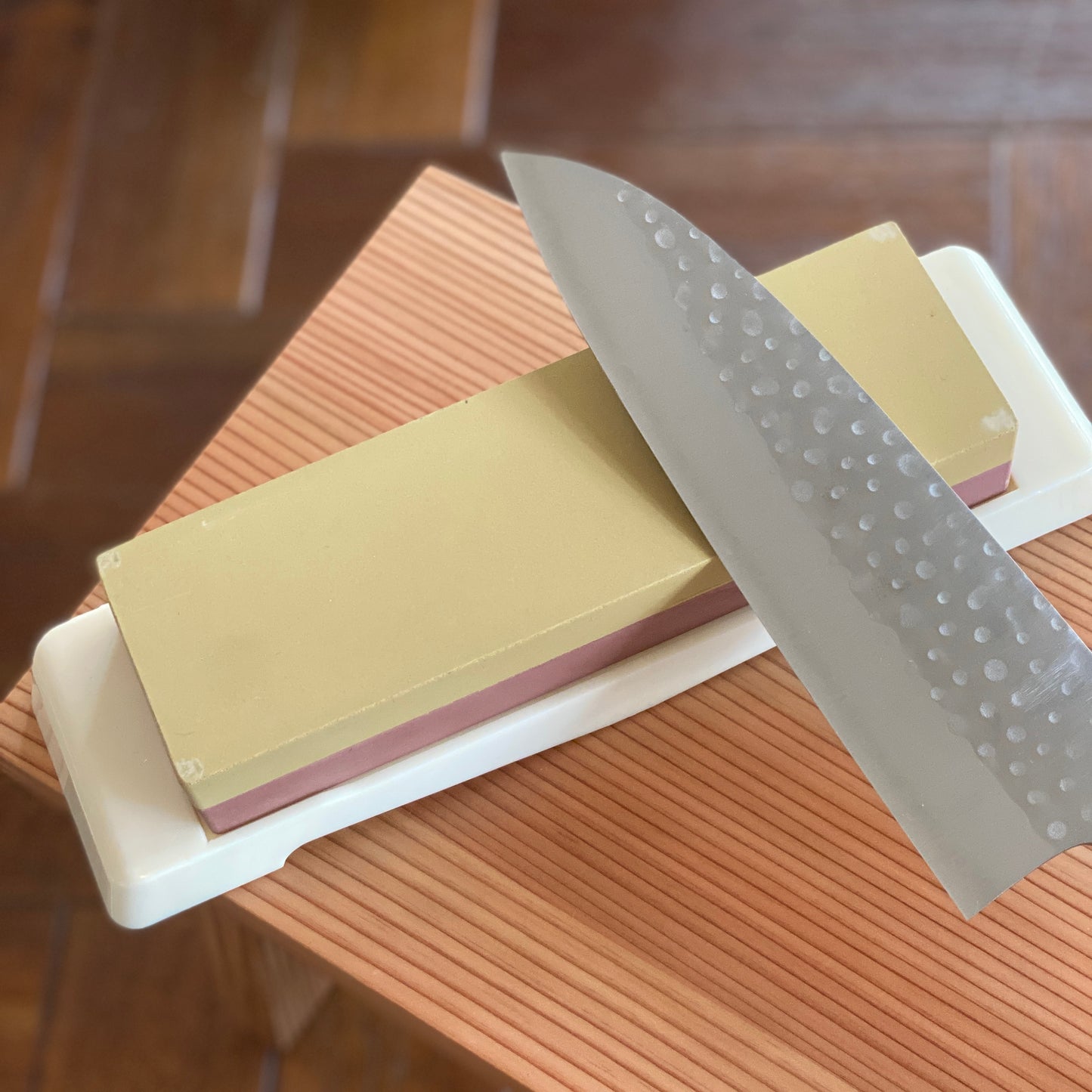 Japanese Double-Sided Ceramic Whetstone (#1000/#3000) | Kikuichi-monji regular knife japan native simplynative