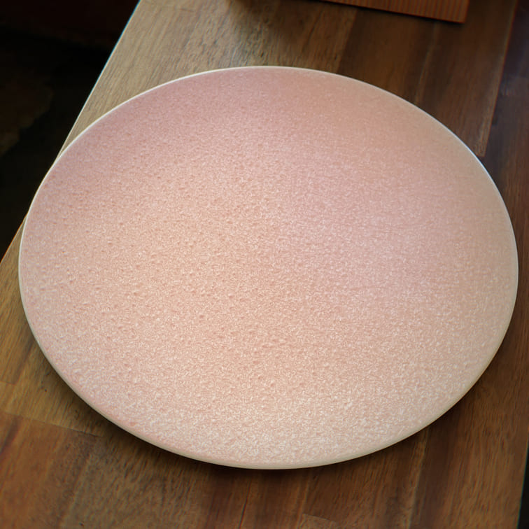 Hana-kessho Saku '咲' series Large Plate | KUMAGAI　blue pink white japan native simlynative