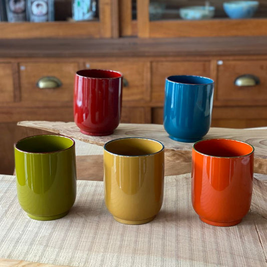 IRO IRO Cup | Japanese Lacquerware | Isuke sho-ten '井助商店' red blue yellow green orange japan native simplynative