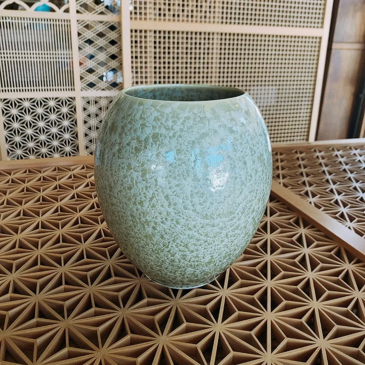 Flower Vase (Large)| Kumagai '熊谷聡商店' light blue yellow brown blue japan native simplynative