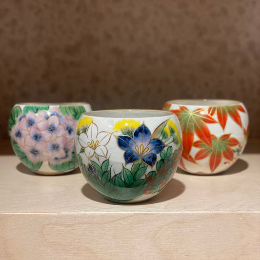 Kyoto Seasonal Flower Tea Cup | KUMAGAI