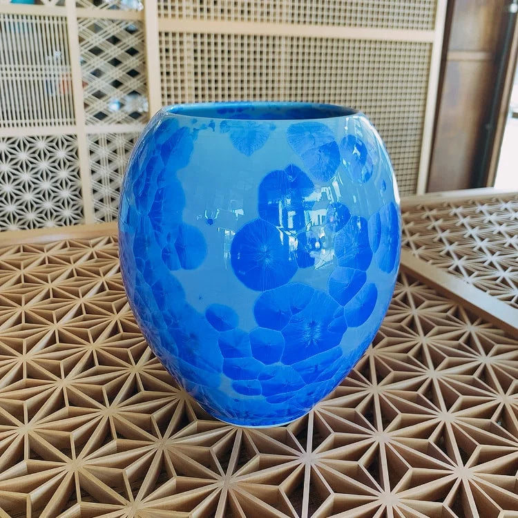 Flower Vase (Large)| Kumagai '熊谷聡商店' light blue yellow brown blue japan native simplynative