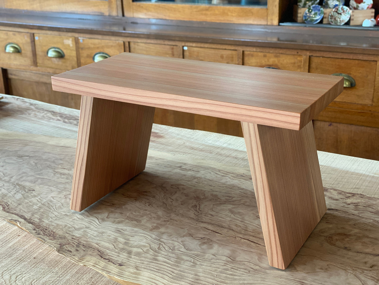 Nikkō Cedar Bath Stool