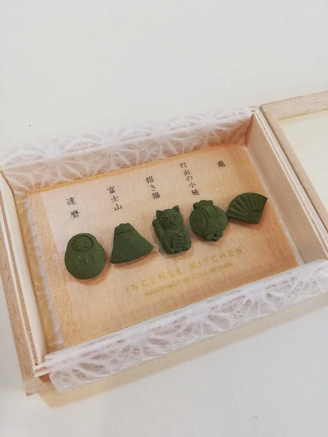 Matcha incense stone starter set