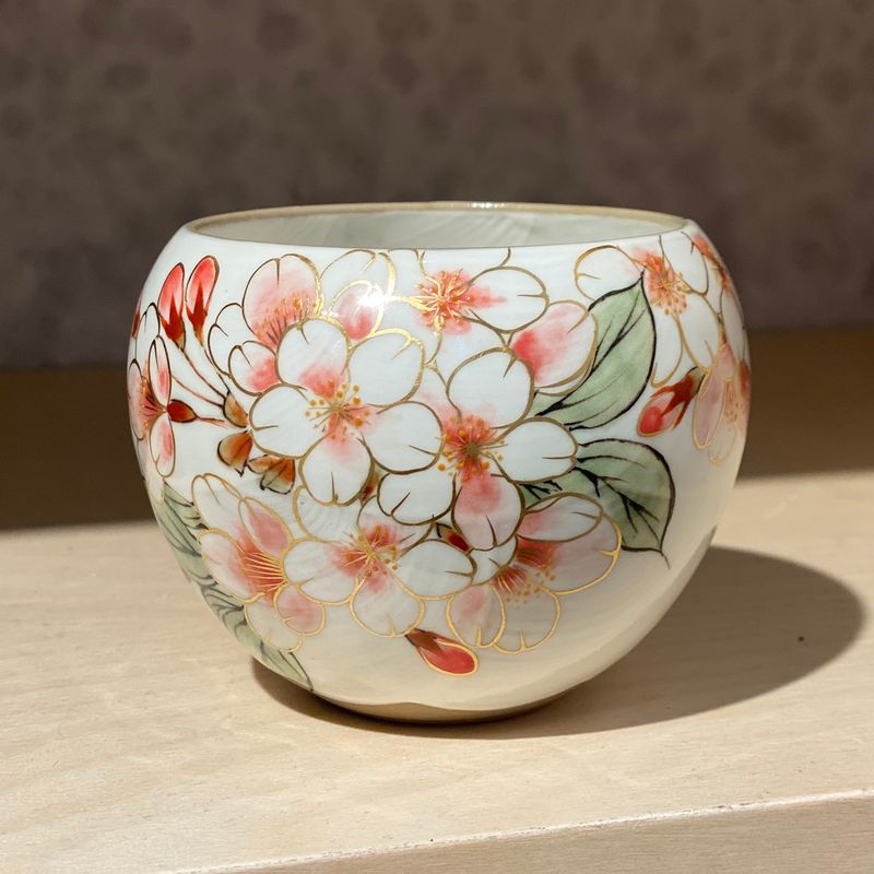 Kyoto Seasonal Flower Tea Cup | KUMAGAI